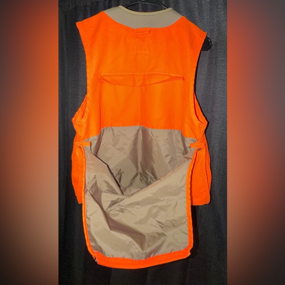 Columbia Grouse Comfort Vest Men’s Medium Blaze Orange Hunting Vest - Picture 2 of 6